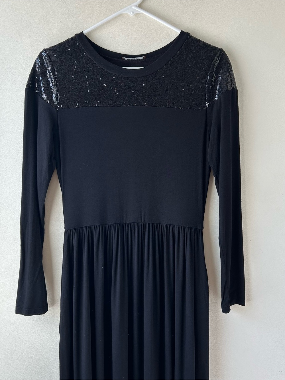 BomBom Sequin Maxi Dress Black L